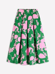 Boden Green Verity Cotton Midi Skirt - Image 5 of 5