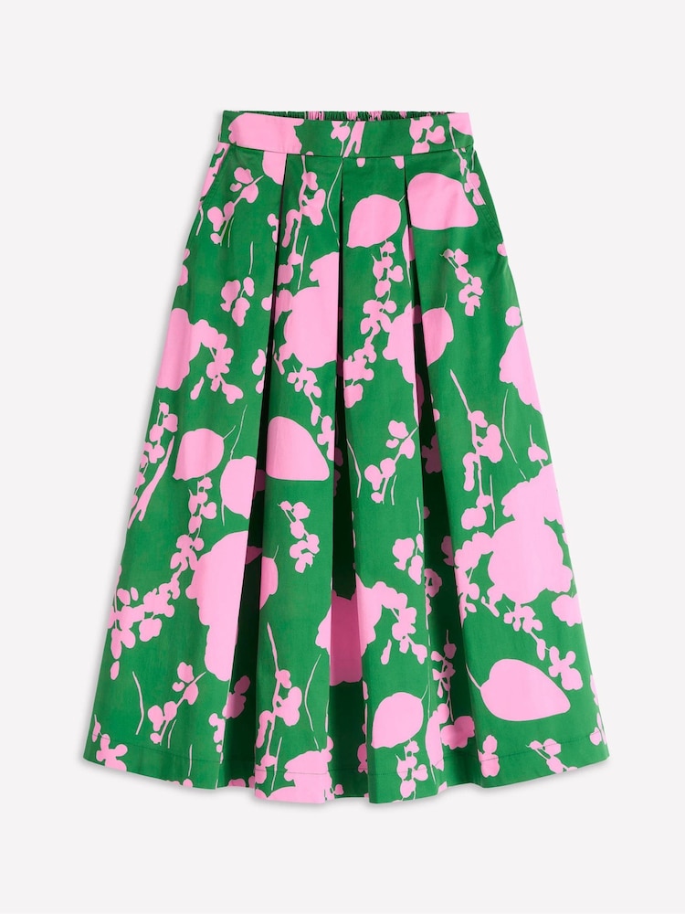 Boden Green Verity Cotton Midi Skirt - Image 5 of 5