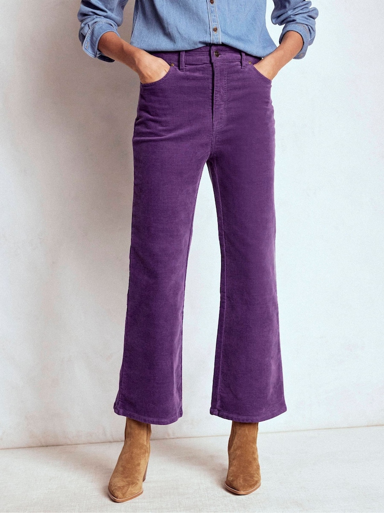 Boden Purple 5 Pocket Cord Kick Jeans - Image 1 of 5