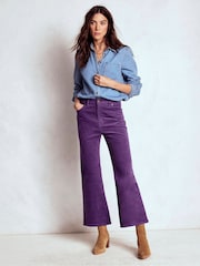 Boden Purple 5 Pocket Cord Kick Jeans - Image 3 of 5