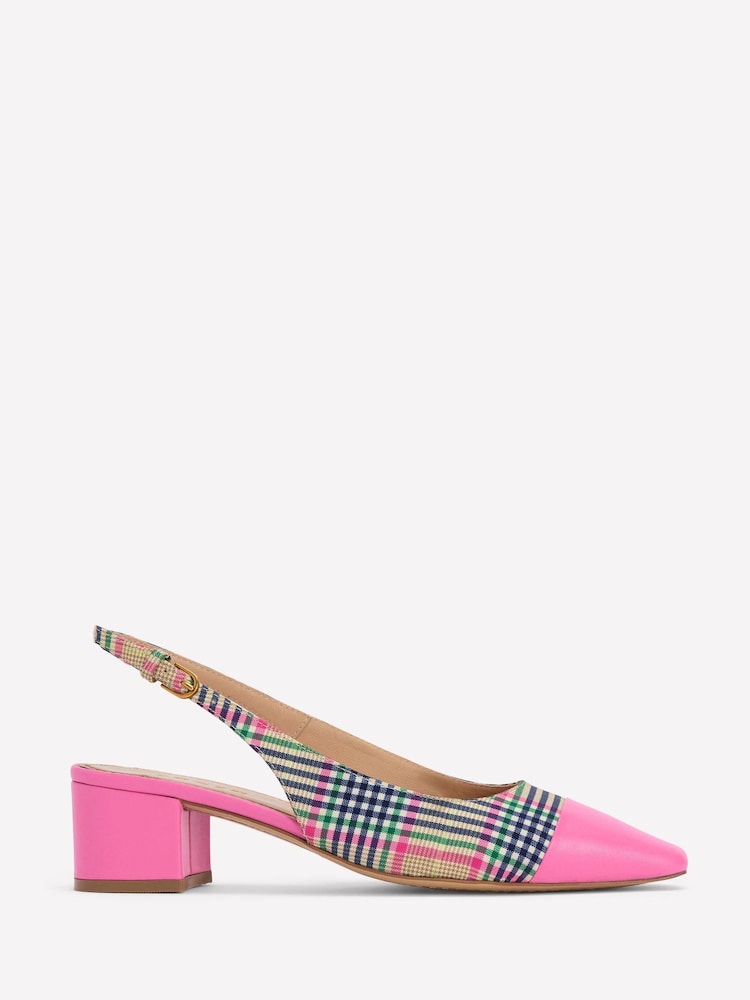 Boden Pink Ailsa Block Heel Slingbacks Shoes - Image 2 of 5 Boden Pink Ailsa Block Heel Slingbacks Shoes - Image 2 of 5