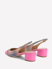 Boden Pink Ailsa Block Heel Slingbacks Shoes - Image 4 of 5