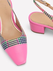 Boden Pink Ailsa Block Heel Slingbacks Shoes - Image 5 of 5
