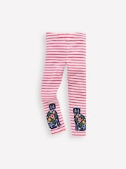 Boden Pink Appliqué Leggings - Image 1 of 3