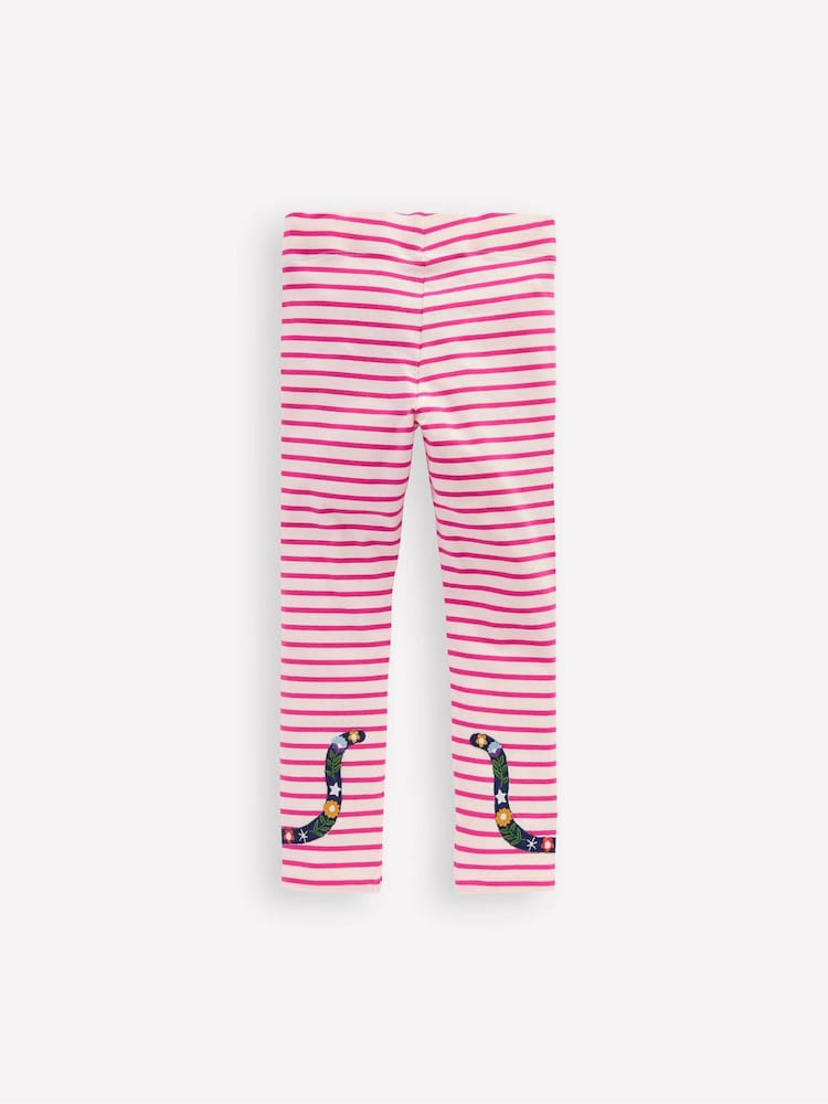 Boden Pink Appliqué Leggings - Image 3 of 3