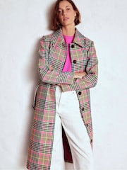 Boden Brown Lancaster Belted Mac Coat - Image 1 of 7