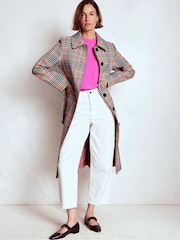 Boden Brown Lancaster Belted Mac Coat - Image 4 of 7