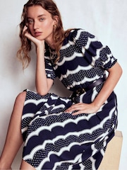 Boden Blue Blanca Midi Tea Dress - Image 5 of 6