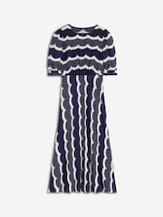 Boden Blue Blanca Midi Tea Dress - Image 6 of 6