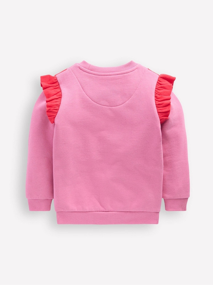 Boden Pink Appliqué Sweatshirt - Image 2 of 3