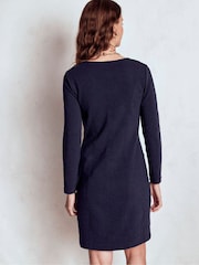 Boden Blue Ellen V-Neck Ottoman Dress - Image 5 of 6