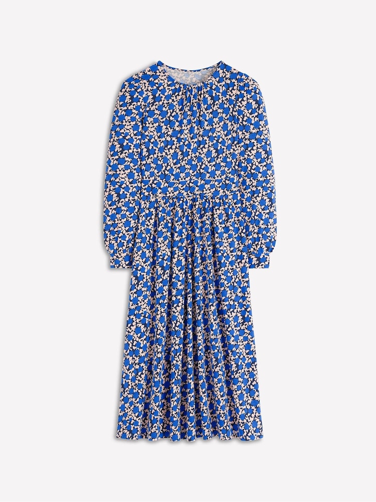 Boden Blue Alexandra Jersey Midi Dress - Image 1 of 1 Boden Blue Alexandra Jersey Midi Dress - Image 1 of 1