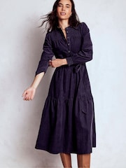 Boden Blue Cecily Cord Midi Dress - Image 5 of 6