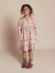 Boden Pink Ariel Long Sleeve Twirly Dress - Image 1 of 4