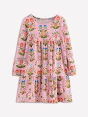 Boden Pink Ariel Long Sleeve Twirly Dress - Image 2 of 4