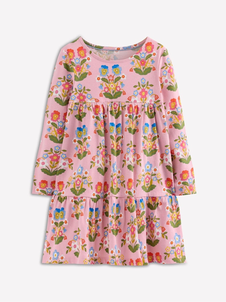 Boden Pink Ariel Long Sleeve Twirly Dress - Image 2 of 4