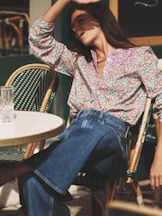 Boden Green Corrine Cotton Top - Image 1 of 6
