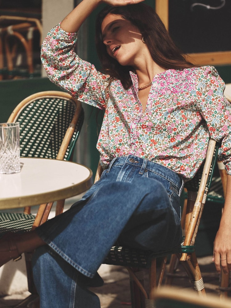 Boden Green Corrine Cotton Top - Image 1 of 6
