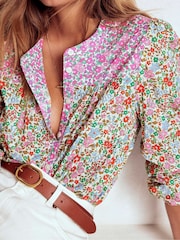 Boden Green Corrine Cotton Top - Image 3 of 6