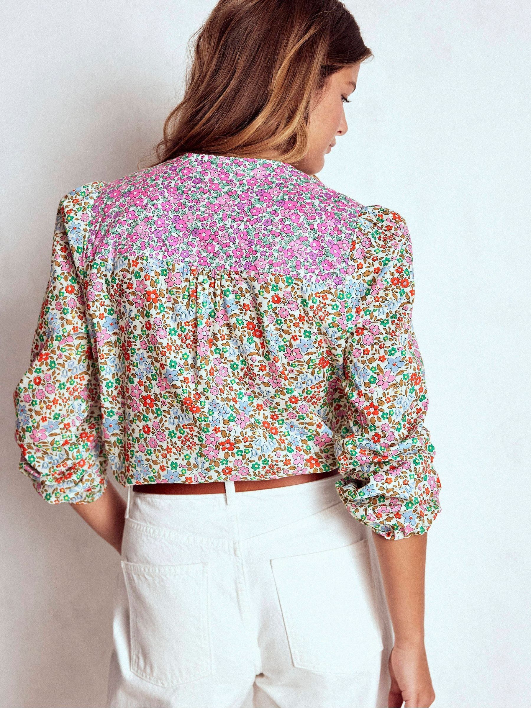 Buy Boden Green Corrine Cotton Top from Next USA