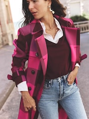 Boden Pink Cheltenham Trench Coat - Image 2 of 8