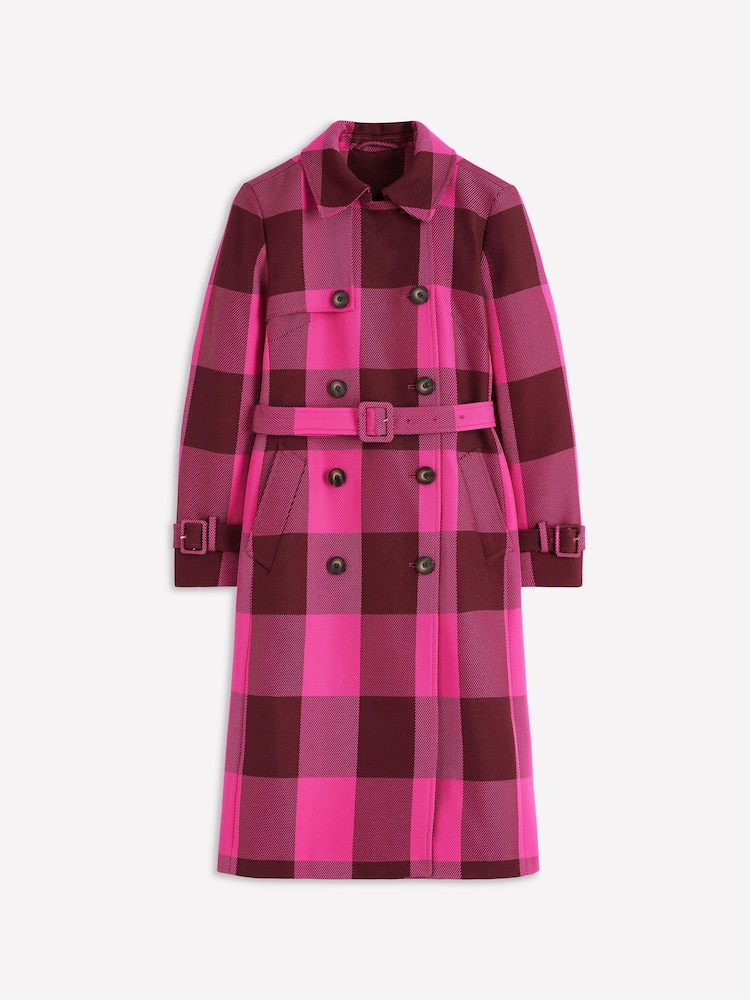 Boden Pink Cheltenham Trench Coat - Image 8 of 8