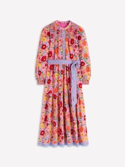 Boden Pink Cecily Cotton Midi Dress - Image 7 of 7