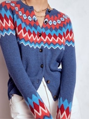 Boden Edie Fair Isle Cardigan - Imagem 2 de 7