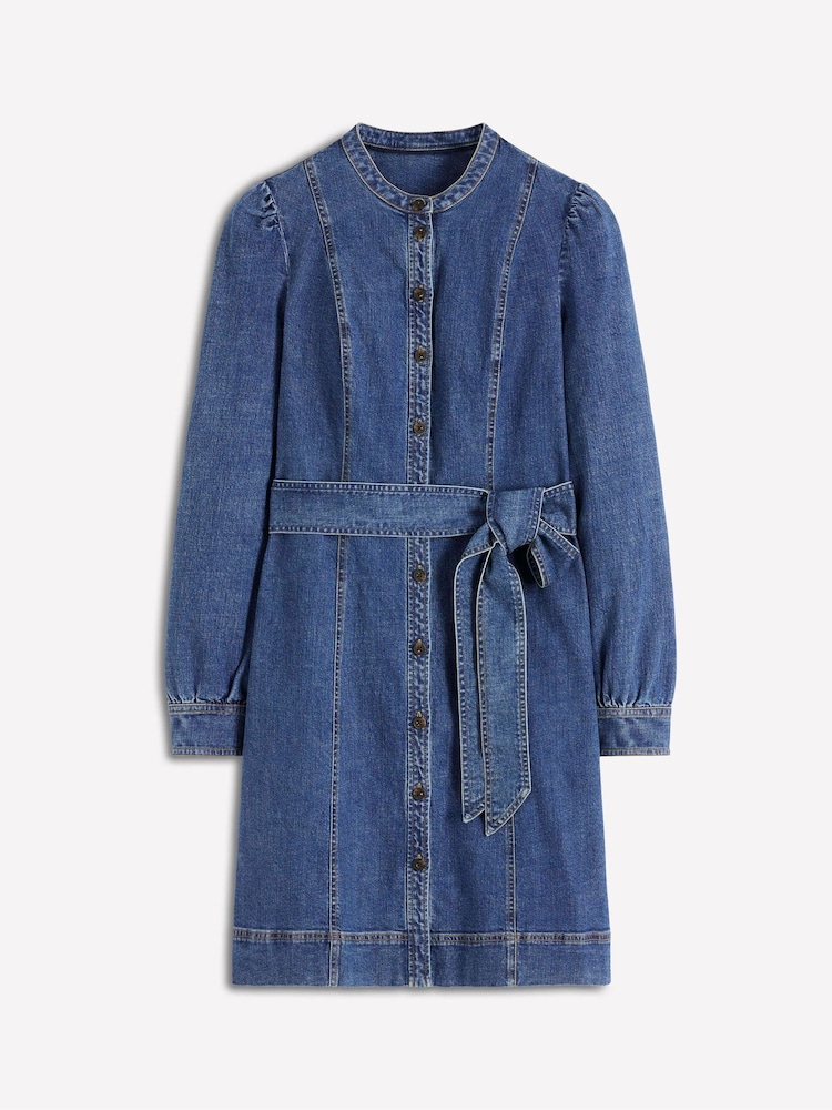 Boden Blue Bre Denim Short Dress - Image 6 of 6