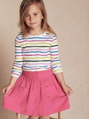 Boden Pink Mini Button through Skirt - Image 1 of 4