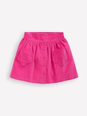Boden Pink Mini Button through Skirt - Image 2 of 4