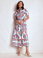 Boden Blue Alexa Maxi Shirt Dress - Image 2 of 7