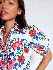 Boden Blue Alexa Maxi Shirt Dress - Image 3 of 7