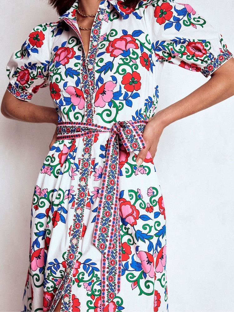 Buy Boden Blue Alexa Maxi Shirt Dress from Next Italy