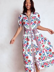 Boden Blue Alexa Maxi Shirt Dress - Image 5 of 7