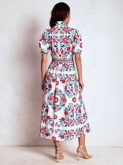 Boden Blue Alexa Maxi Shirt Dress - Image 6 of 7