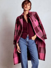 Boden Purple Angela Cotton Scallop Cardigan - Image 2 of 6