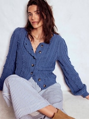 Boden Cotton Textured Cardigan - Imagem 1 de 6