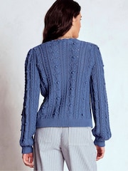 Boden Cotton Textured Cardigan - Imagem 2 de 6