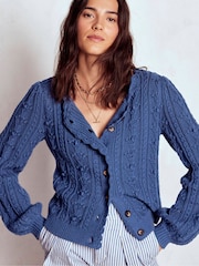 Boden Cotton Textured Cardigan - Imagem 3 de 6