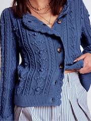 Boden Cotton Textured Cardigan - Imagem 4 de 6