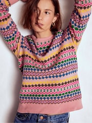 Boden Edie Fair Isle Jumper - Imagem 2 de 7