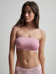 Black/Pink/White Seamless Ultimate Comfort Bandeau Bras 3 Pack - Image 3 of 11