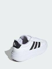 adidas White Grand Court Platform Shoes - Image 2 of 4