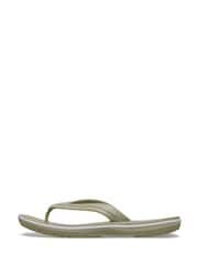 Crocs Grey Crocband Flip Sandals - Image 2 of 7