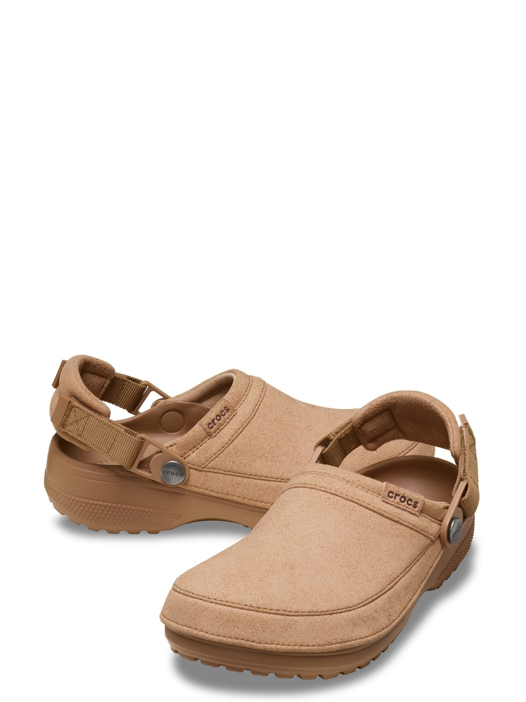 Buy Crocs Brown Classic Crafted Vegan Suede Clogs from Next South