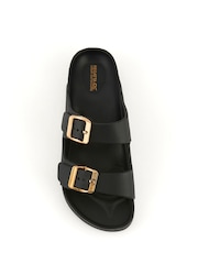 Чорний/золотистий - Regatta Womens Brooklyn Sandals - Image 9 of 10