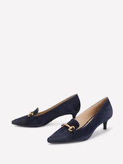 Boden Blue Iris Heel Snaffle Point Loafers - Image 2 of 5