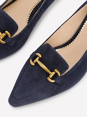 Boden Blue Iris Heel Snaffle Point Loafers - Image 4 of 5