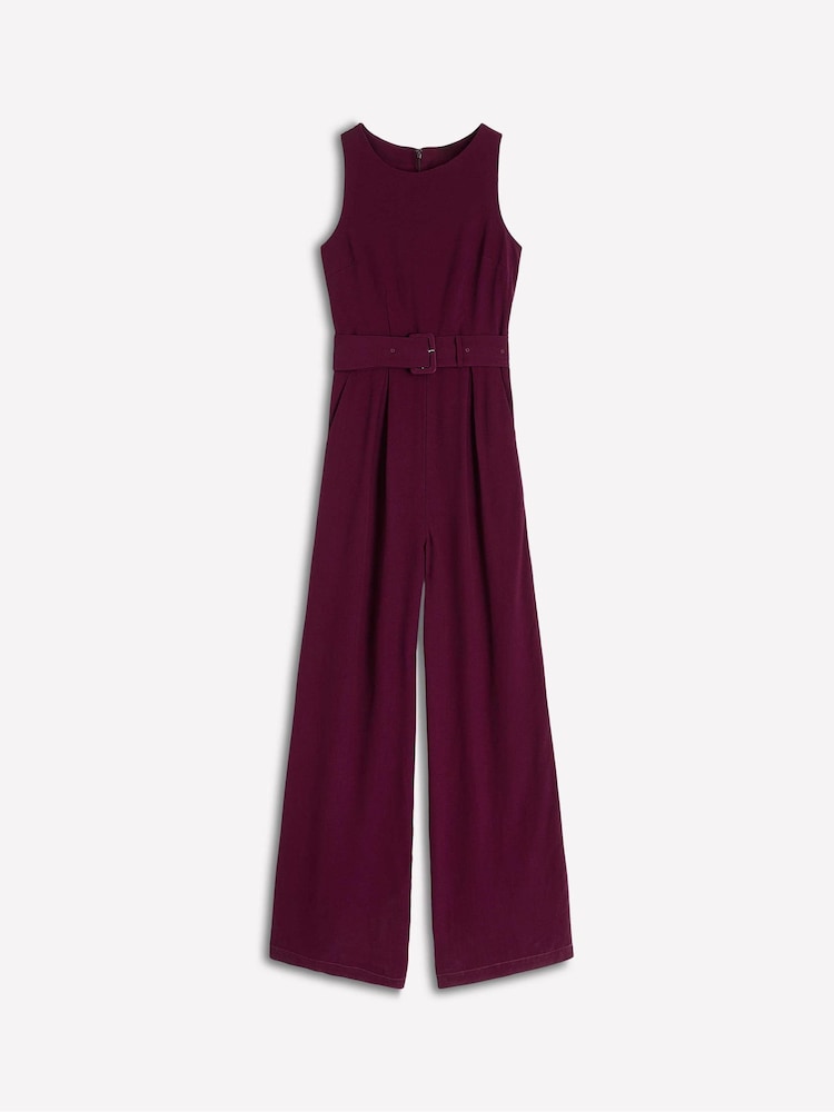 Boden Purple Gwen Slash Neck Jumpsuit - Image 5 of 5